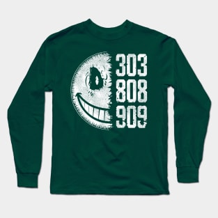 303 808 909 Evil Smiley Face Long Sleeve T-Shirt